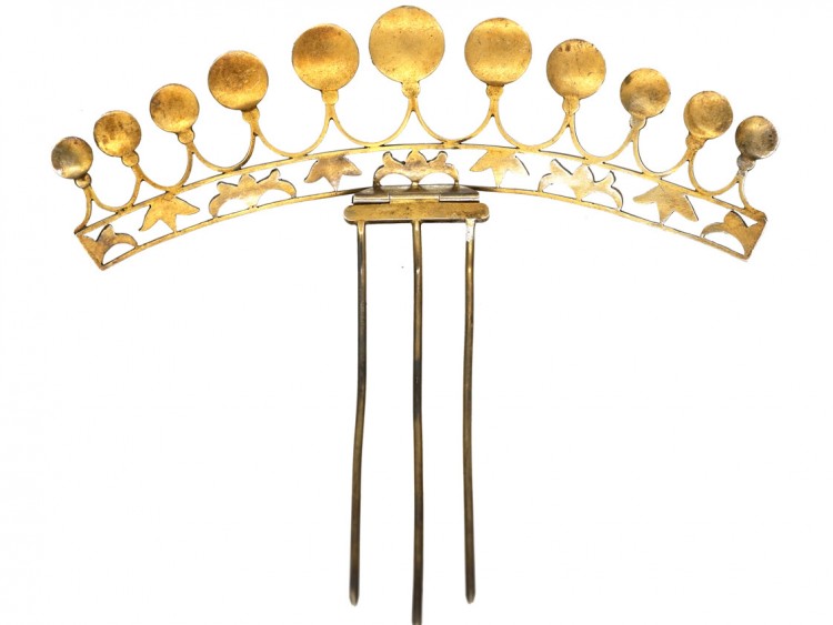 Victorian Silver Gilt & Turquoise Tiara