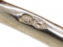 French Silver Curb Link Bracelet from the 1970s