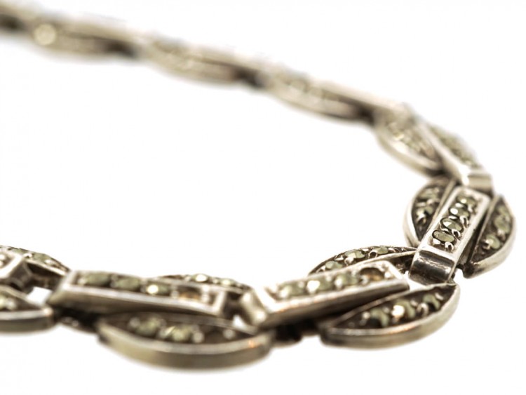 Silver & Marcasite Art Deco Bracelet