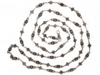 Early 19th Century Silver Ornate Guard Chain