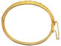Victorian 15ct Gold, Sapphire & Diamond Bangle