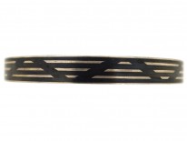 Art Deco Silver & Niello Bangle