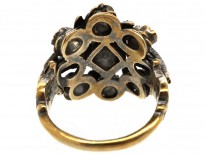Silver Arts & Crafts Ring Set With Turquoise & a Citrine