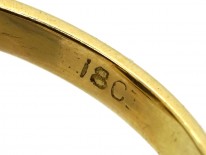 Art Deco 18ct Gold & Black Opal Ring
