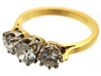 18ct Gold Three Stone Diamond Ring