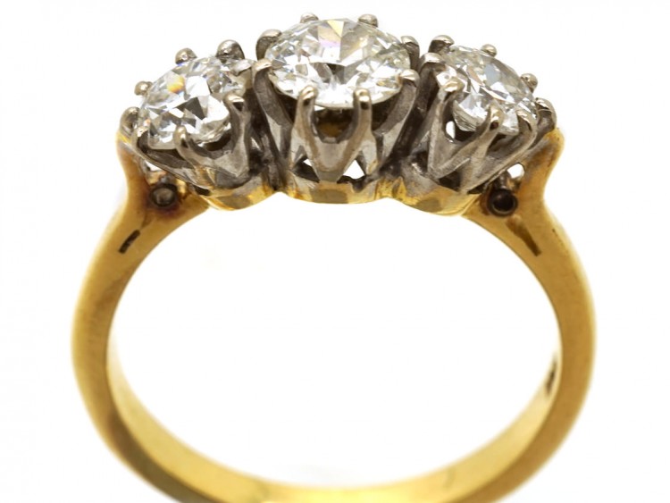18ct Gold Three Stone Diamond Ring
