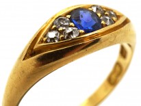 Edwardian 18ct Gold, Sapphire & Diamond Ring