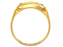 Edwardian 18ct Gold, Three Stone Sapphire & Diamond Ring