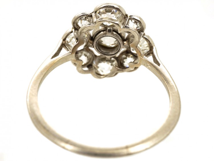 Edwardian Platinum & Diamond Cluster Ring