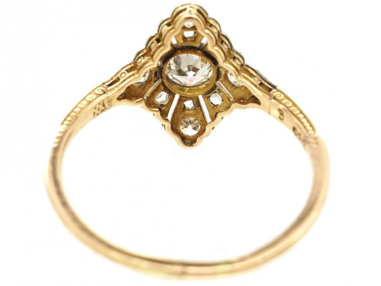 Art Deco Diamond Shaped Diamond Set Ring