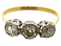 18ct Gold & Diamond Three Stone Ring