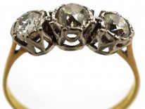 18ct Gold & Diamond Three Stone Ring