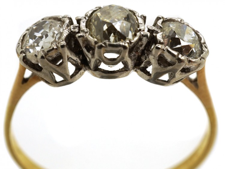 18ct Gold & Diamond Three Stone Ring