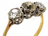 18ct Gold & Diamond Three Stone Ring