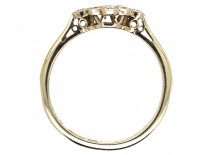 Edwardian 18ct Gold & Platinum Diamond Cluster Ring