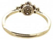 Edwardian 18ct Gold & Platinum Diamond Cluster Ring