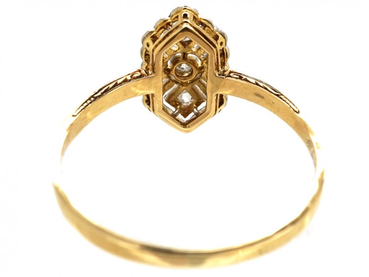Art Deco 18ct Gold & Diamond Ring