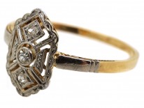 Art Deco 18ct Gold & Diamond Ring