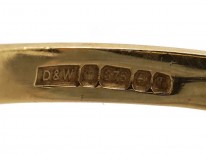 Large Gold & Paste Oval Cluster Ring