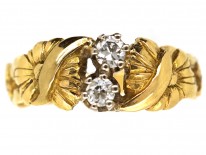 Art Nouveau Gold & Diamond Ring