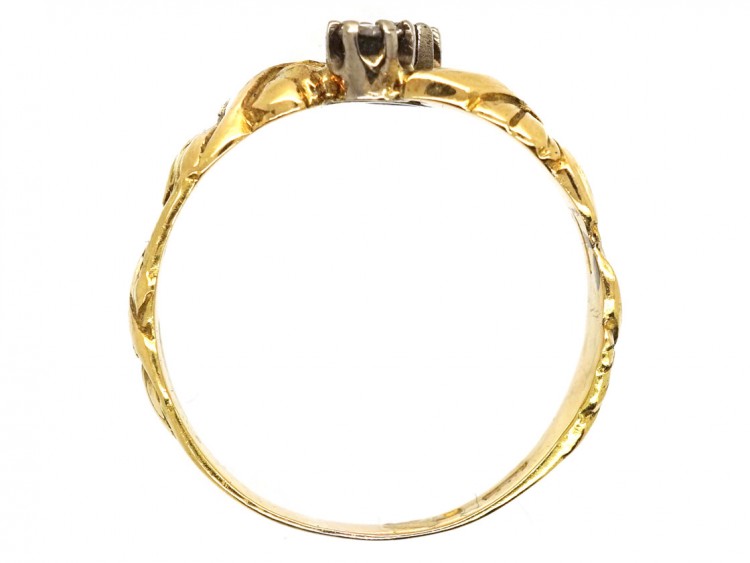Art Nouveau Gold & Diamond Ring