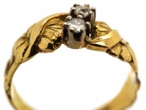 Art Nouveau Gold & Diamond Ring