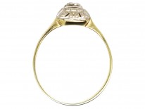 18ct Gold & Platinum Art Deco Rectangular Diamond Ring