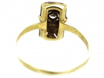 18ct Gold & Platinum Art Deco Rectangular Diamond Ring