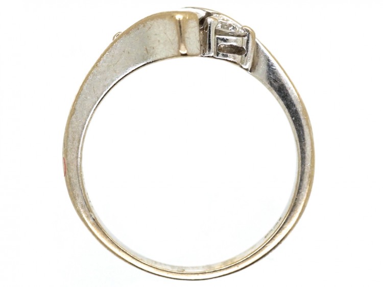 18ct White Gold & Marquise Diamond Ring