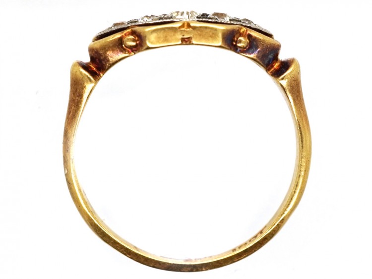 Edwardian 18ct Gold & Five Stone Diamond Ring