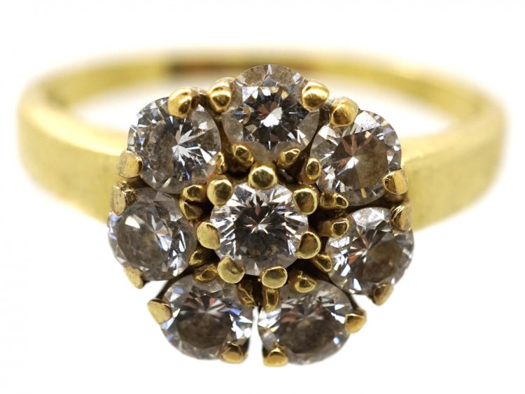 14ct Gold Diamond Cluster Ring