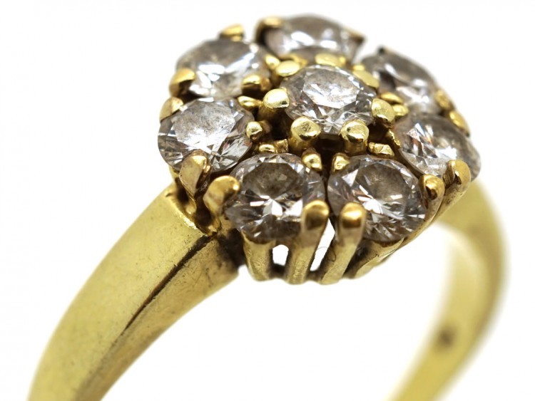 14ct Gold Diamond Cluster Ring