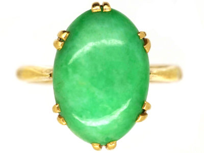 18ct Gold Jadeite Ring