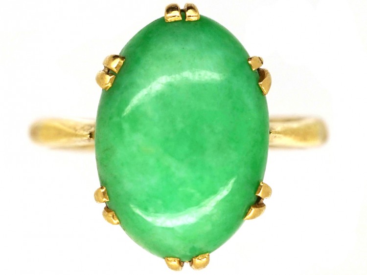18ct Gold Jadeite Ring