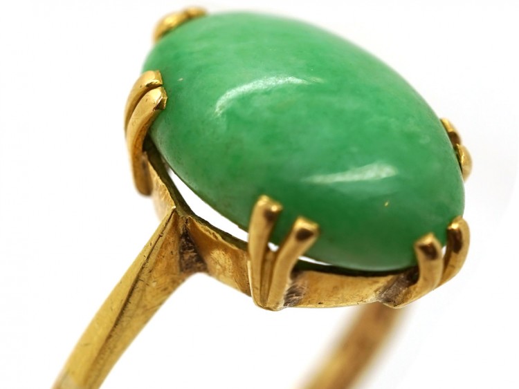18ct Gold Jadeite Ring