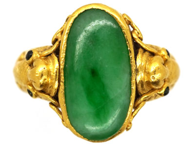 24ct Gold & Jadeite Ring
