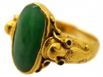 24ct Gold & Jadeite Ring