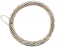 Silver Swirl Design Bangle
