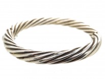 Silver Swirl Design Bangle