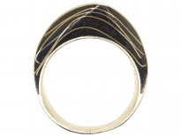 German Art Deco Silver & Niello Ring