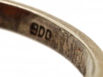 Art Deco Silver & Carnelian Oval Ring