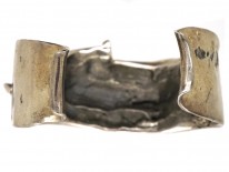 French Silver Punk Bangle