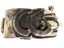 French Silver Punk Bangle