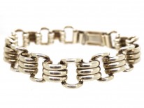 Silver Art Deco Bracelet by Kollmar & Jourdan