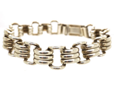 Silver Art Deco Bracelet by  Kollmar & Jourdan