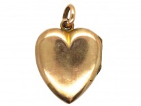 Edwardian 9ct Gold & Pearl Heart Locket