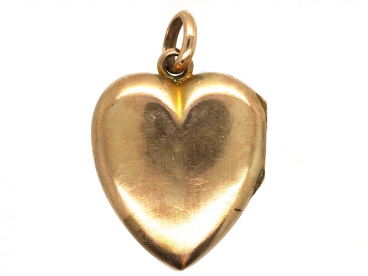 Edwardian 9ct Gold & Pearl Heart Locket