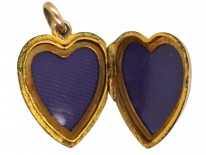 Edwardian 9ct Gold & Pearl Heart Locket
