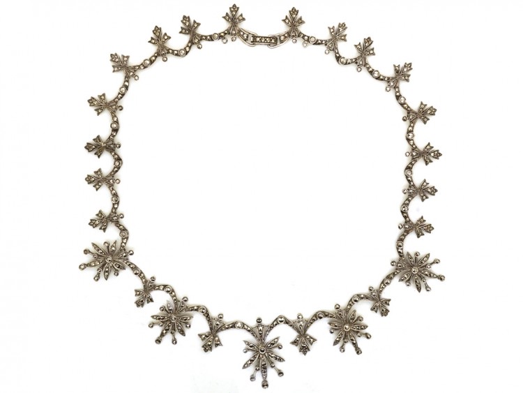 Silver & Marcasite Necklace