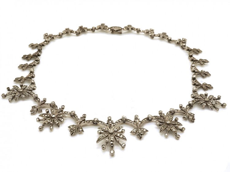 Silver & Marcasite Necklace